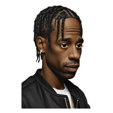 Travis Scott in astroworld  sticker