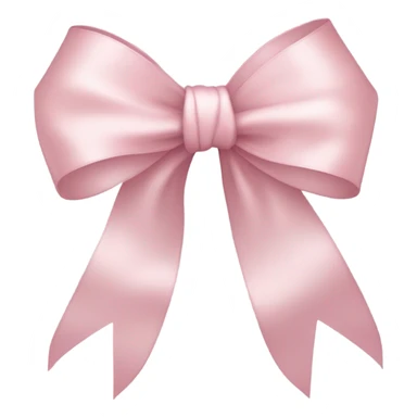 light pink ribbon bow sticker
