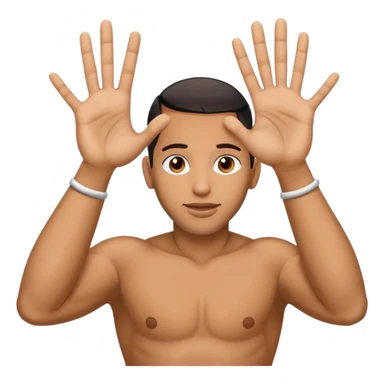 Two hands yeeting like how jey USO does  sticker