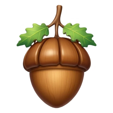 oak acorn sticker