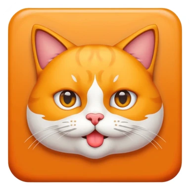 haz que un gato de color naranja esté lanzando un beso sticker