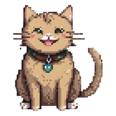 happy poop cat sticker