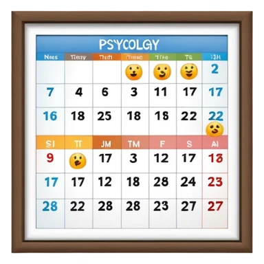 calendario psicologia sticker