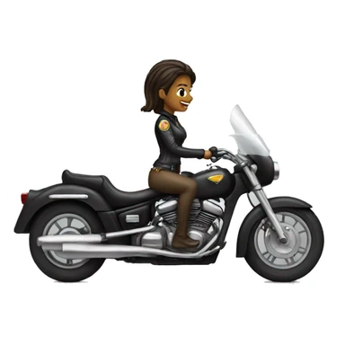 woman motorcyc sticker