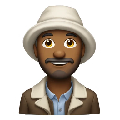 Man in bonnet sticker