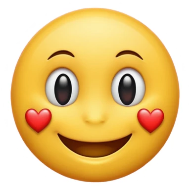Valentine smiley emoji sticker