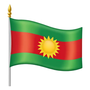 Kurdish flag sticker