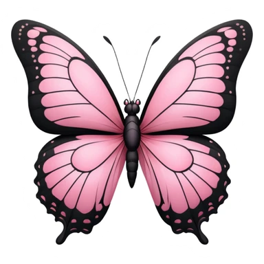 black and pink butterfly sticker
