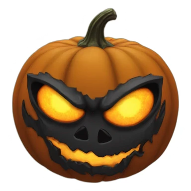 Blackfire pumpkin head with demon eyes sticker
