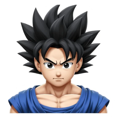 Goku black and Goku white Potara fusion = vegito black white sticker