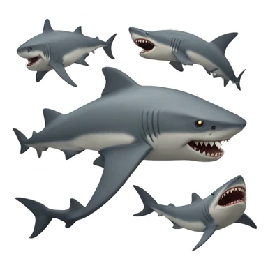 Jeff the land shark sticker