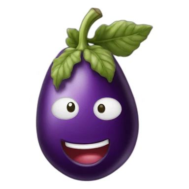 Une Aubergine sur moi sticker