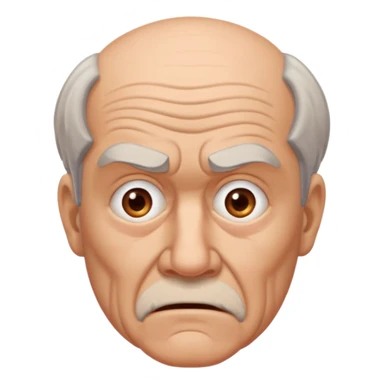 confused old man sticker