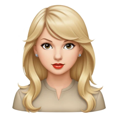 taylor swift long hair sticker