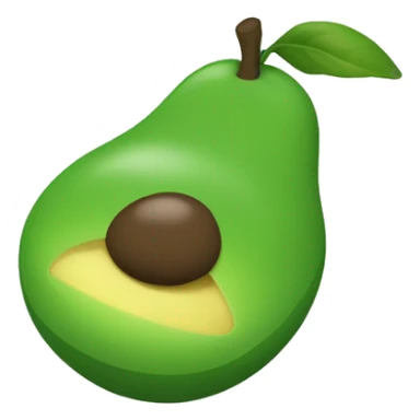 una bandera que tenga centro un aguacate con colores verdes sticker