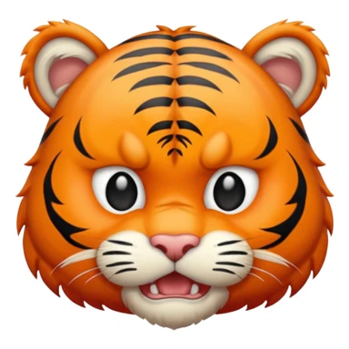 Angry baby tiger sticker