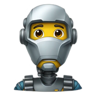 robô pintor sticker