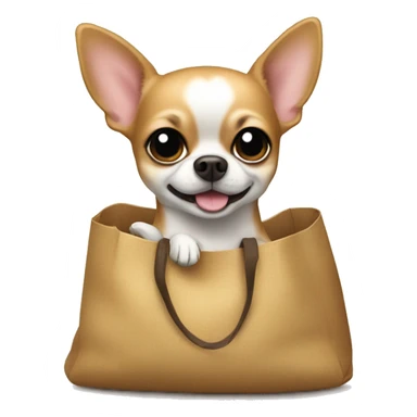 Chihuahua in bag sticker