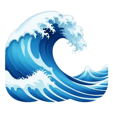 Ocean waves sticker