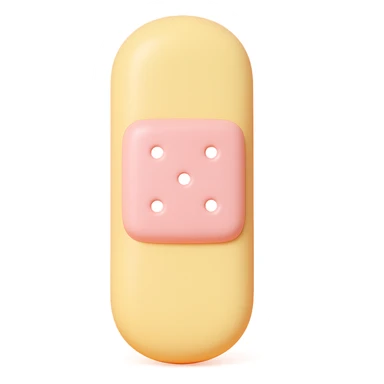 bandage, vinyl figure style, collectible look sticker