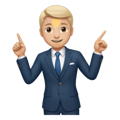 A consultant showing the path to sucess sticker