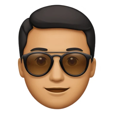 Siyah gözlüklü erkek emojisi  sticker