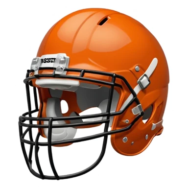 college football burnt orange  helmet sticker