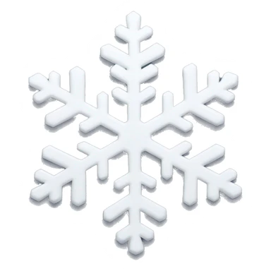 White Snowflake sticker