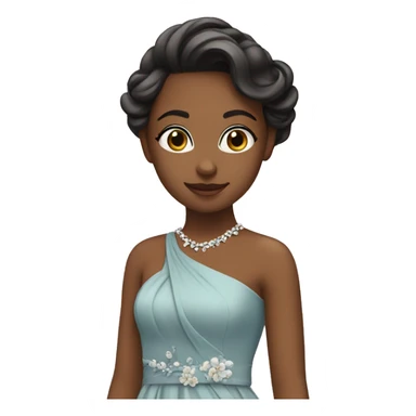 girl in elegant dress sticker