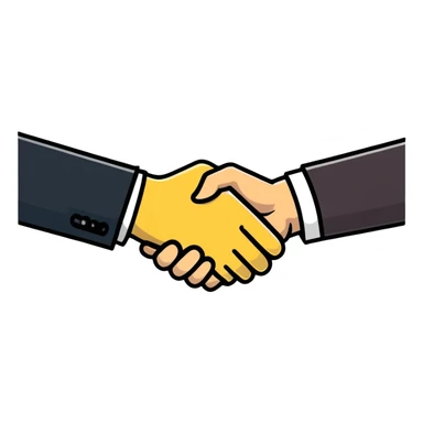 trust handshake, reliability checkmark, credibility verification sticker