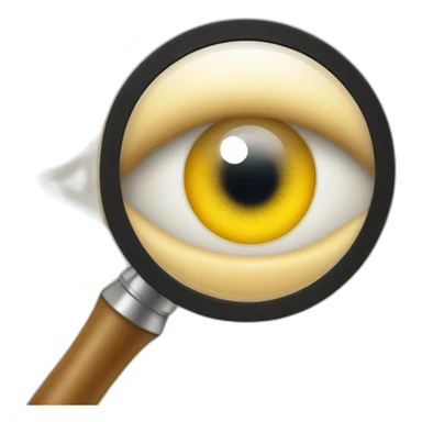 Eye in magnifying glass sticker