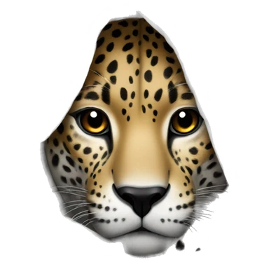 Jaguar covered in a white blanket sticker