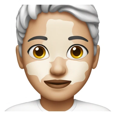 Person with skincare sticker