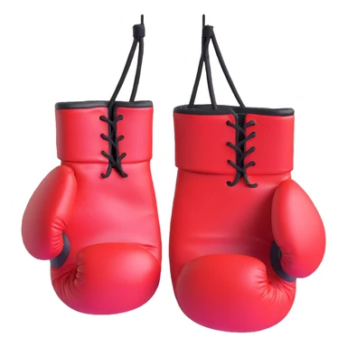A pair of boxing gloves padded and rounded sticker