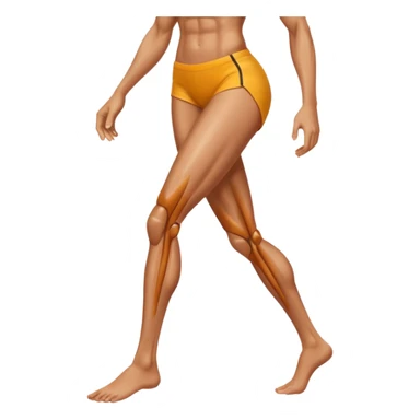 Create leg muscle  emoji sticker