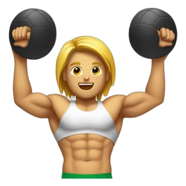 sports abs macro sticker