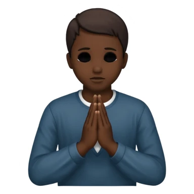 Create an emoji that reflects islamic prayer (silhouette) sticker
