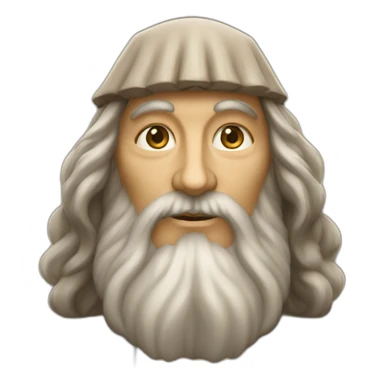 leonardo da vinci forward sticker