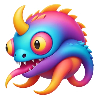 Epic complex detailed gradients aesthetic-scenery-Fakémon-creature sticker
