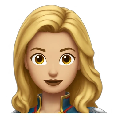 Captain-marvel-girl sticker