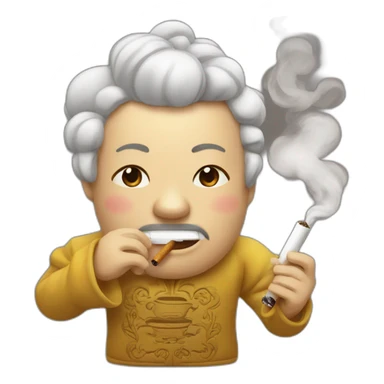 Chinois avec une cigarette  sticker