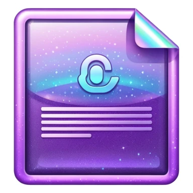 glitter purple documento nacional sticker