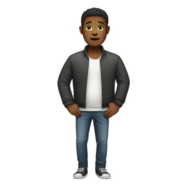 Skinny guy with big belly  sticker