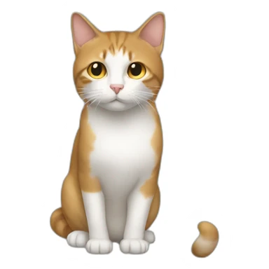 Un chat sur un humain sticker