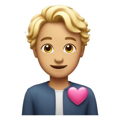 Pink heart with stars sticker