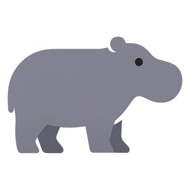 Hippopotamus sticker