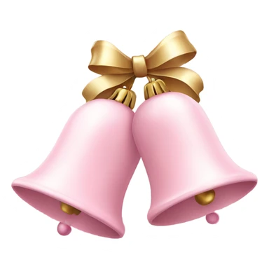 Light pink Christmas bells sticker