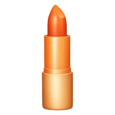 Orange lipstick sticker