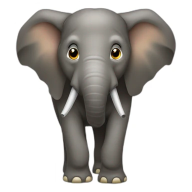 Sanglier sur un éléphant sticker