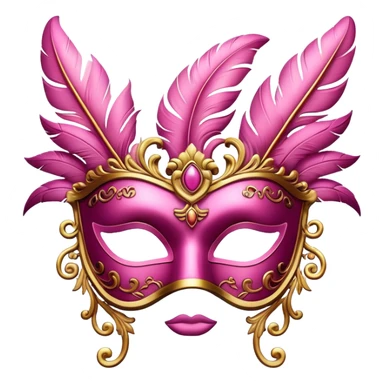 mask theater in pink  sticker